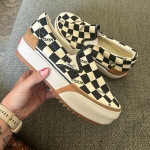 Vans Era Stacked Checkerboard Platform